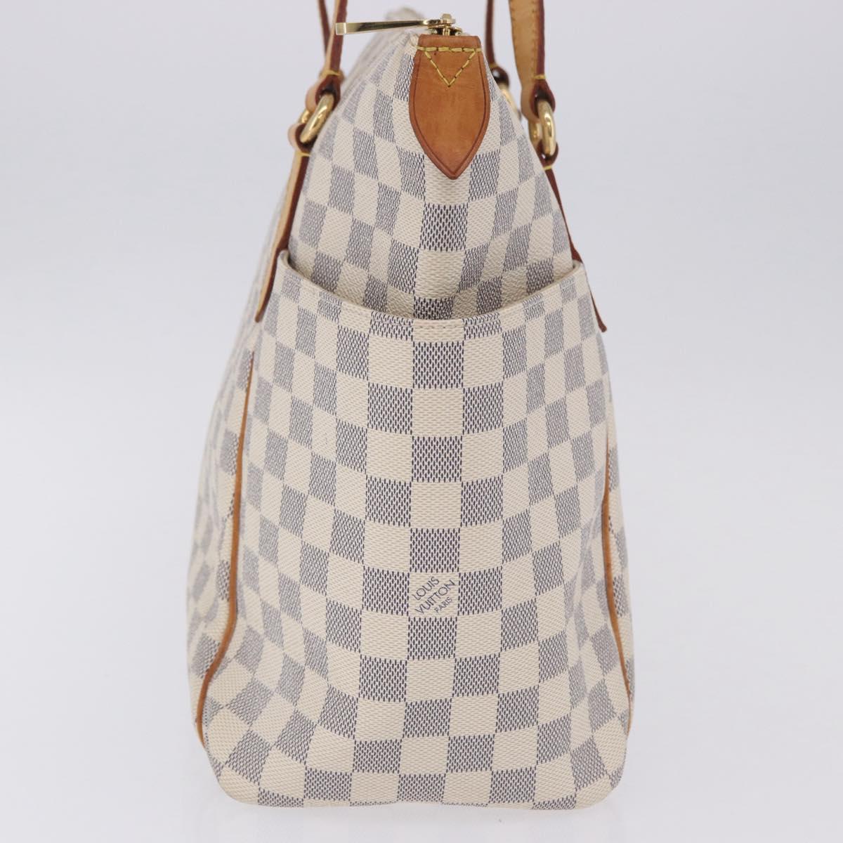 LOUIS VUITTON Damier Azur Totally MM Tote Bag N51262 LV Auth 204356