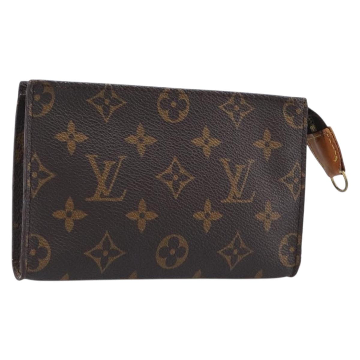 LOUIS VUITTON Monogram Bucket PM Accessory Pouch LV Auth 204359