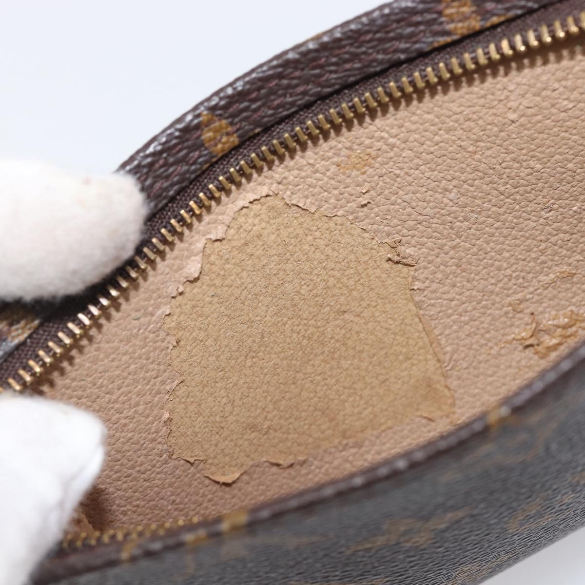 LOUIS VUITTON Monogram Bucket PM Accessory Pouch LV Auth 204359