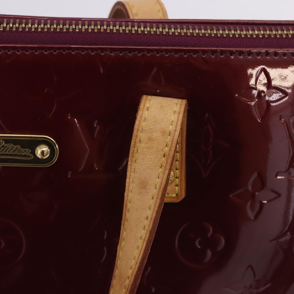 LOUIS VUITTON Monogram Vernis Bellevue PM Hand Bag Violet M93584 LV Auth 204368V