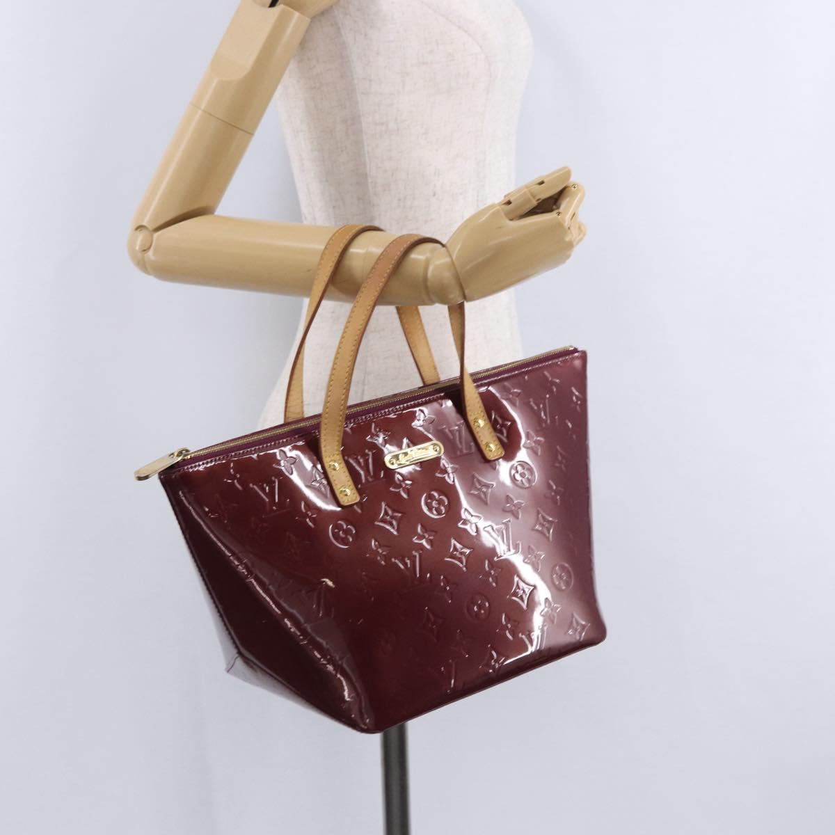 LOUIS VUITTON Monogram Vernis Bellevue PM Hand Bag Violet M93584 LV Auth 204368V