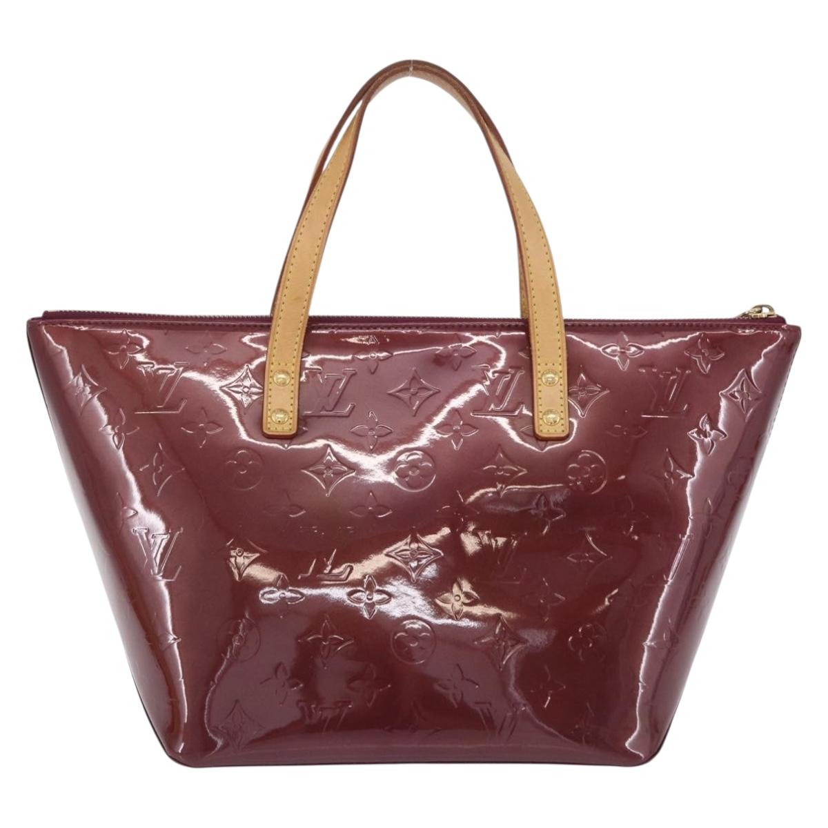 LOUIS VUITTON Monogram Vernis Bellevue PM Hand Bag Violet M93584 LV Auth 204368V