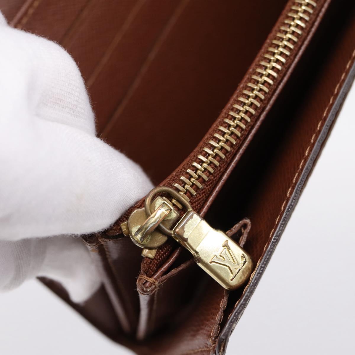 LOUIS VUITTON Monogram Portefeuille Sarah Long Wallet M61734 LV Auth 204373