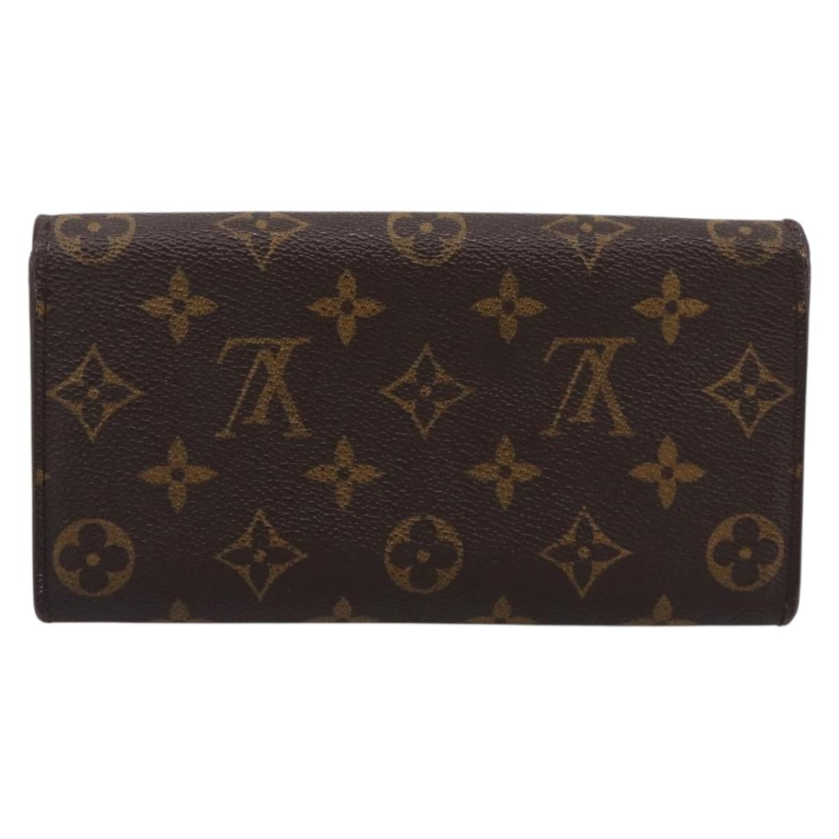 LOUIS VUITTON Monogram Portefeuille Sarah Long Wallet M61734 LV Auth 204373