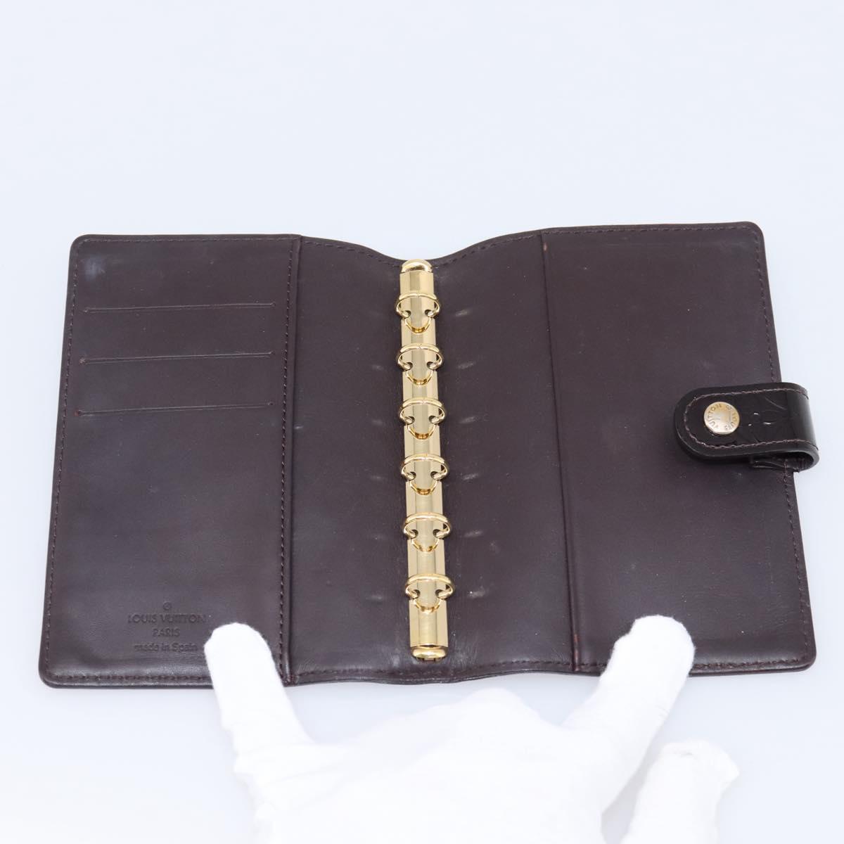 LOUIS VUITTON Monogram Vernis Agenda PM Cover Amarante R21026 LV Auth 204380A