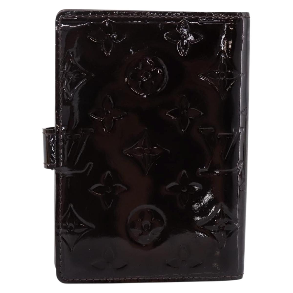 LOUIS VUITTON Monogram Vernis Agenda PM Cover Amarante R21026 LV Auth 204380A
