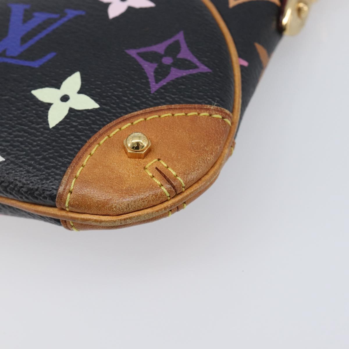 LOUIS VUITTON Monogram Multicolor Pochette Mila MM Black M60097 LV Auth 204383V