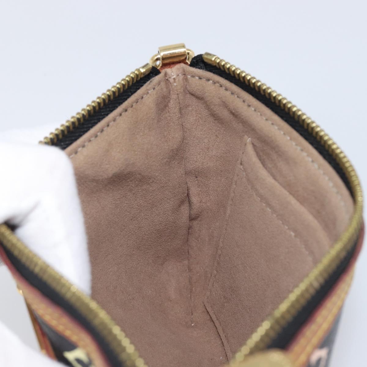 LOUIS VUITTON Monogram Multicolor Pochette Mila MM Black M60097 LV Auth 204383V