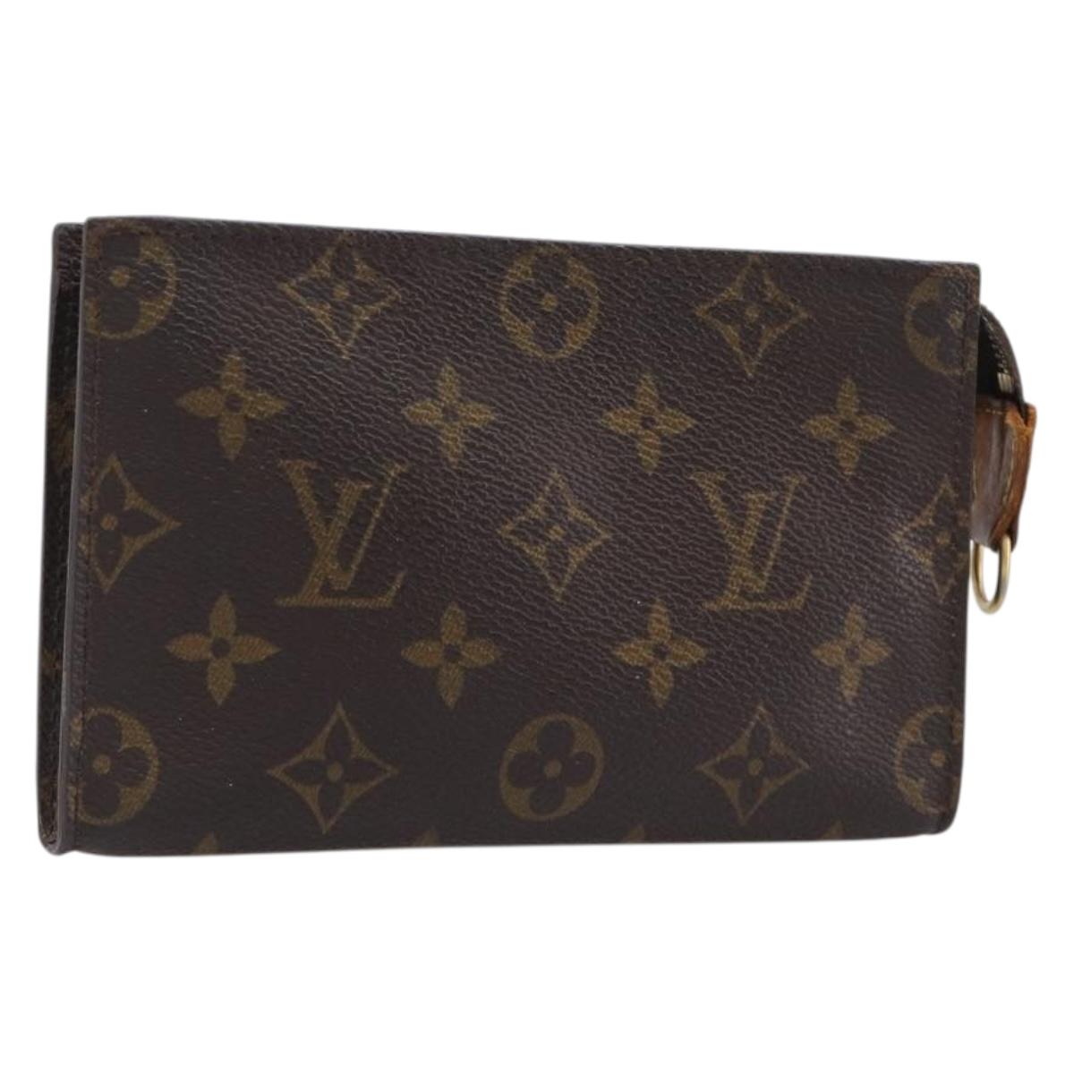 LOUIS VUITTON Monogram Bucket PM Accessory Pouch LV Auth 204384