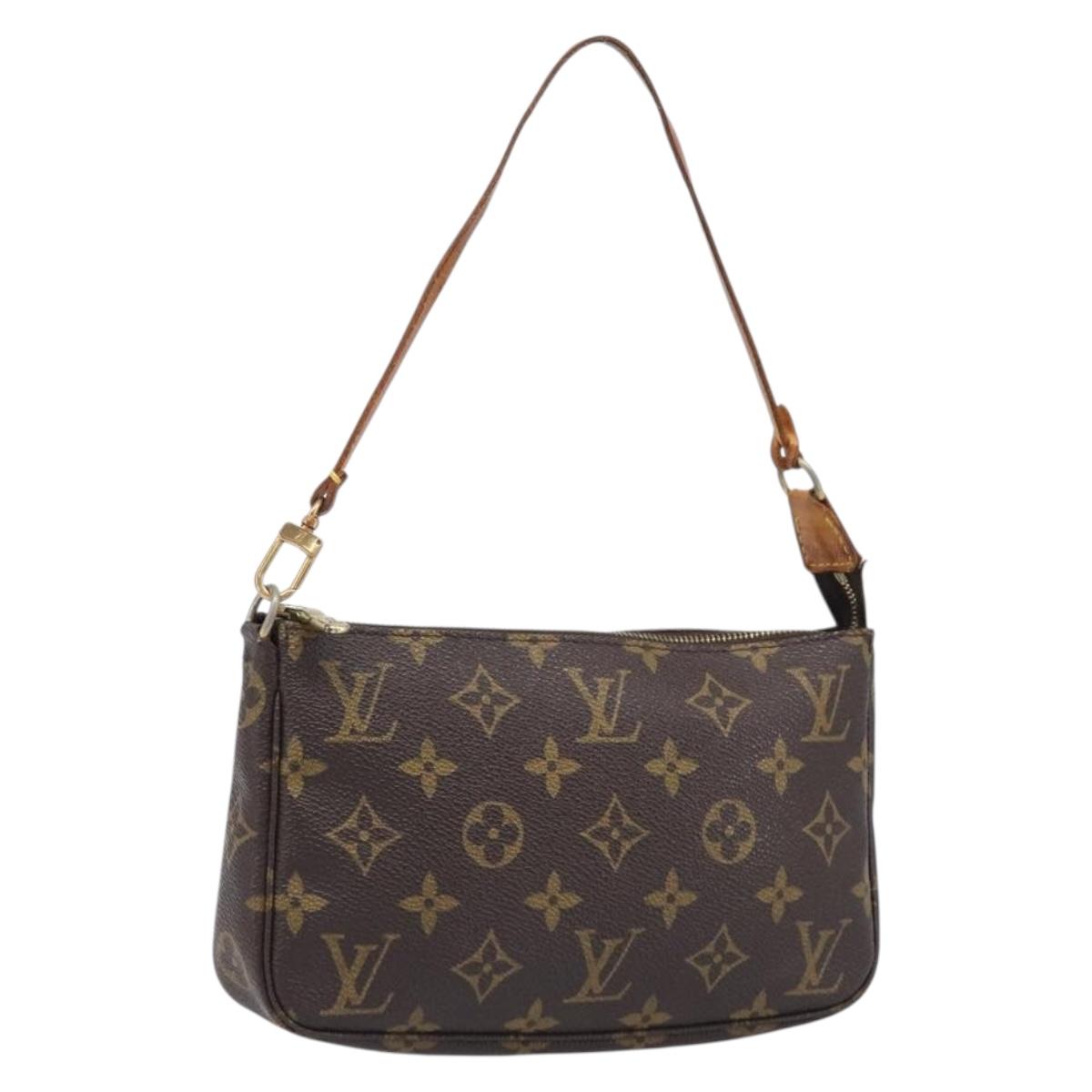 LOUIS VUITTON Monogram Pochette Accessoires Pouch M51980 LV Auth 204385