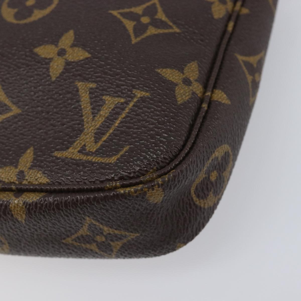 LOUIS VUITTON Monogram Pochette Accessoires Pouch M51980 LV Auth 204385