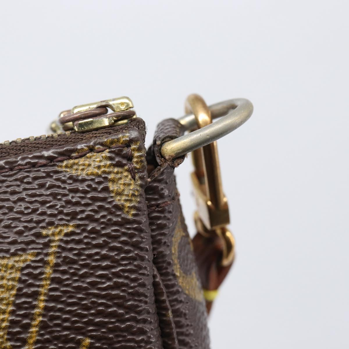 LOUIS VUITTON Monogram Pochette Accessoires Pouch M51980 LV Auth 204385