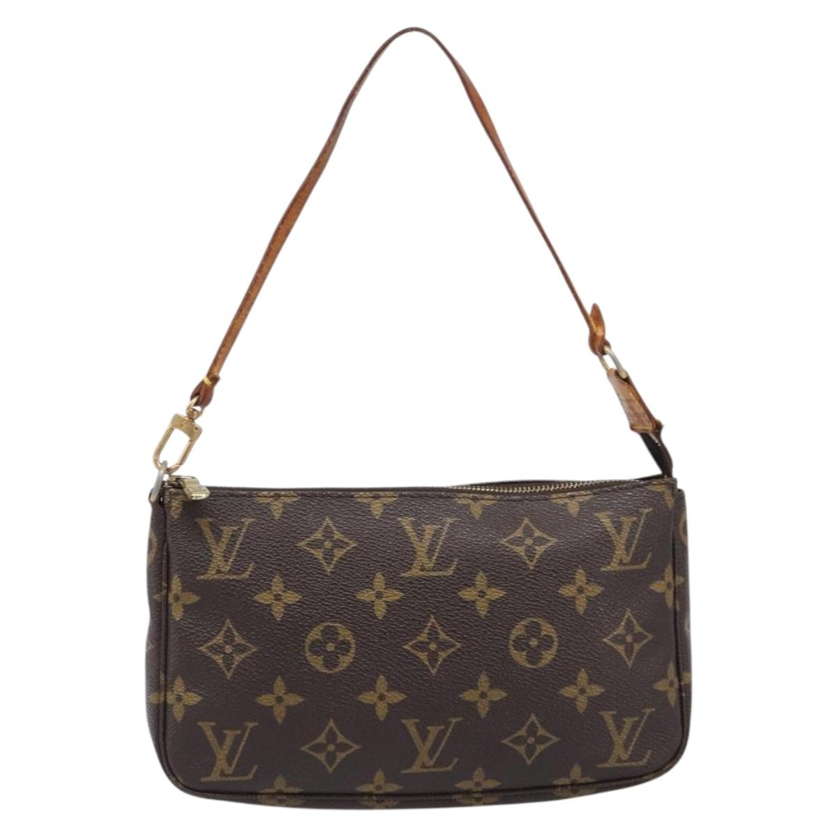 LOUIS VUITTON Monogram Pochette Accessoires Pouch M51980 LV Auth 204385