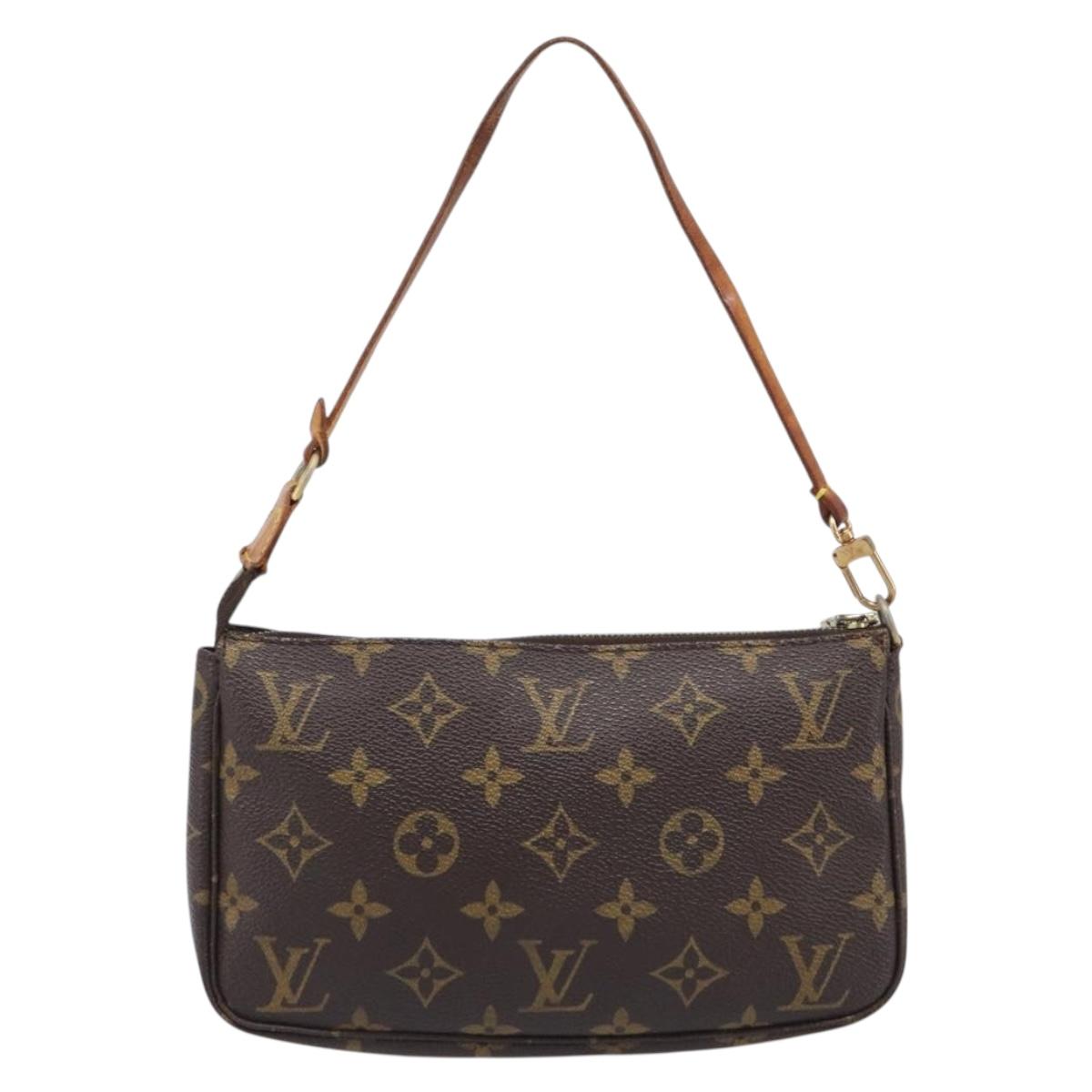 LOUIS VUITTON Monogram Pochette Accessoires Pouch M51980 LV Auth 204385