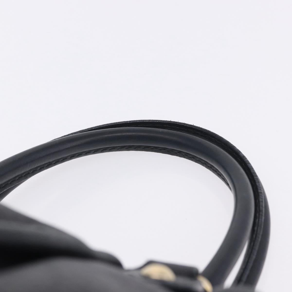 GUCCI GG Canvas Guccissima Sukey Hand Bag Leather Black Gold 247902 Auth 204390