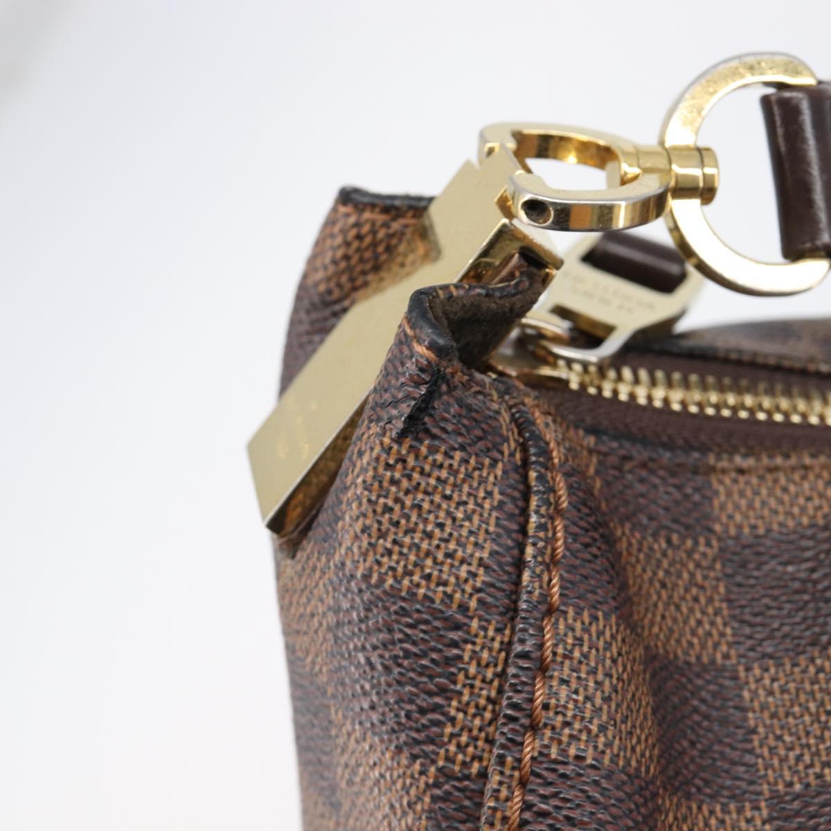 LOUIS VUITTON Damier Ebene Portobello PM Shoulder Bag N41184 LV Auth 204397