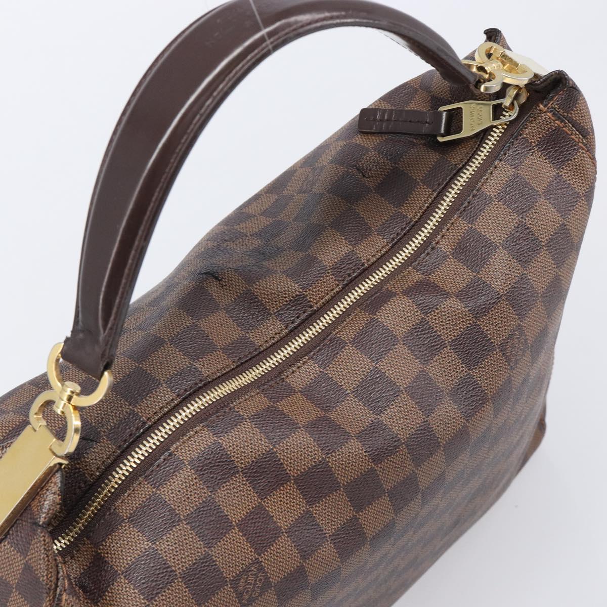 LOUIS VUITTON Damier Ebene Portobello PM Shoulder Bag N41184 LV Auth 204397