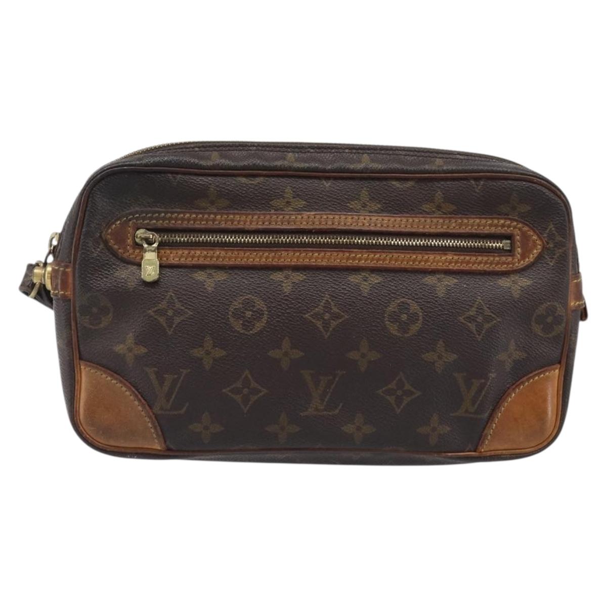 LOUIS VUITTON Monogram Marly Dragonne GM Clutch Bag M51825 LV Auth 204409
