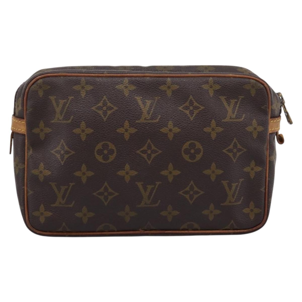 LOUIS VUITTON Monogram Compiegne 23 Clutch Bag M51847 LV Auth 204410
