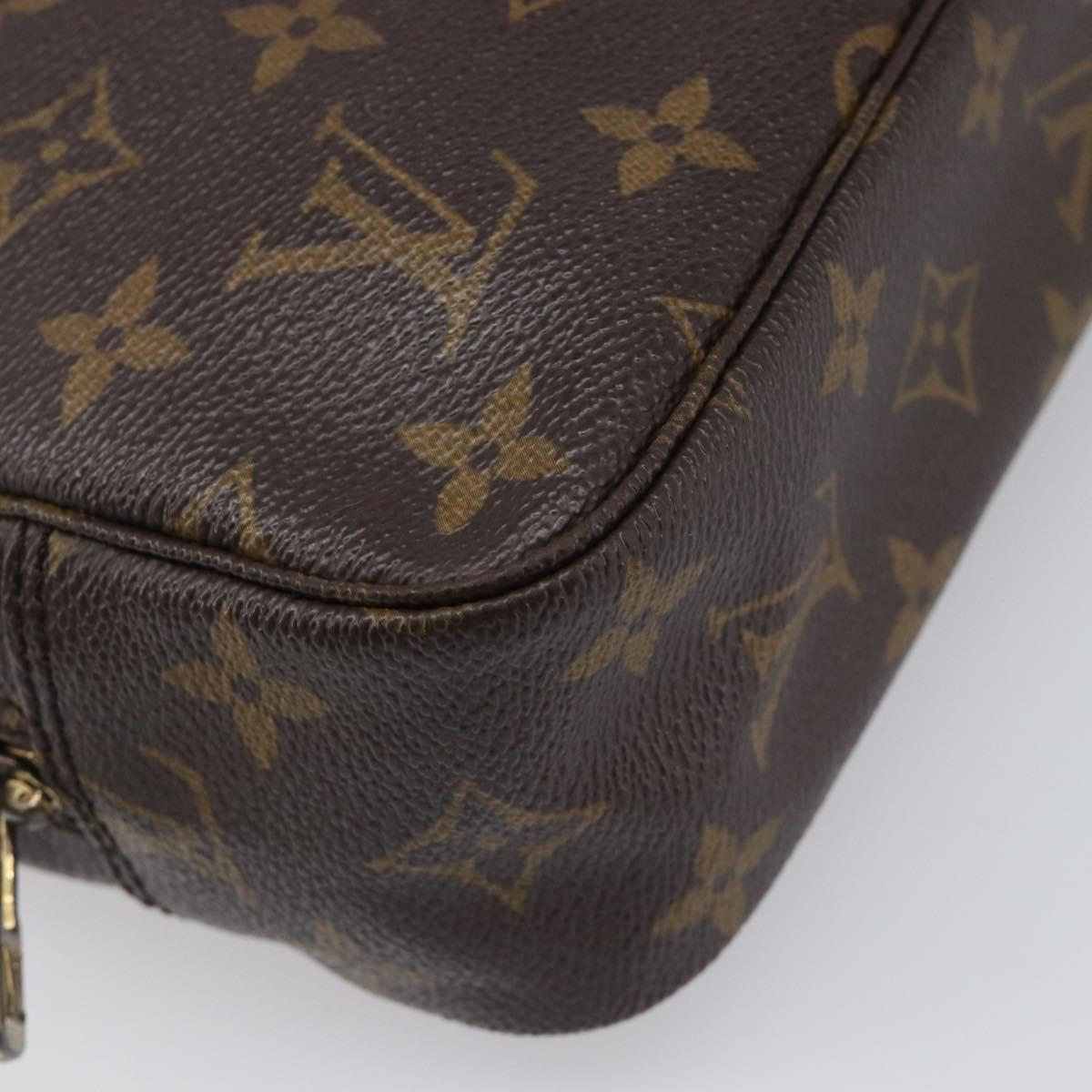 LOUIS VUITTON Monogram Trousse Toilette 23 Clutch Bag M47524 LV Auth 204416