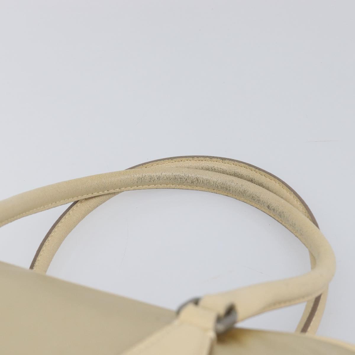 Miu Miu Hand Bag Leather Gold Auth 204426