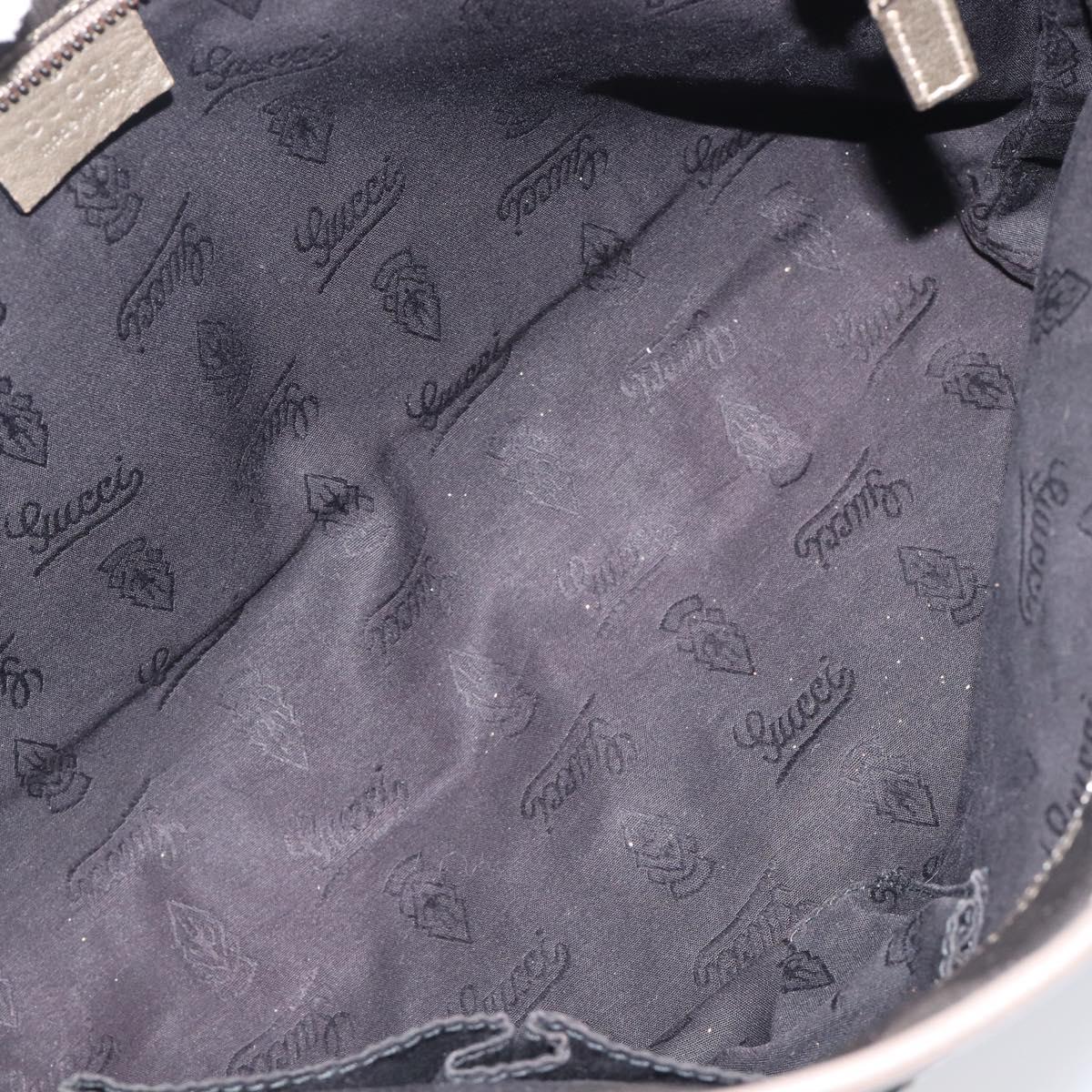 GUCCI GG Implementation Hand Bag PVC Gold Silver 211138 Auth 204428