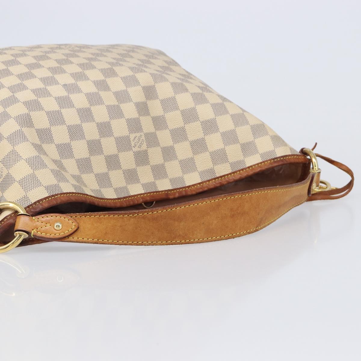 LOUIS VUITTON Damier Azur Delightful PM Shoulder Bag N41447 LV Auth 204440