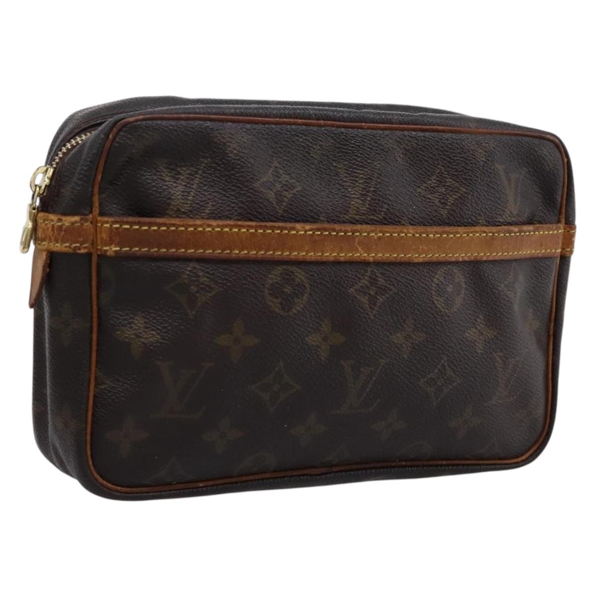 LOUIS VUITTON Monogram Compiegne 23 Clutch Bag M51847 LV Auth 204446