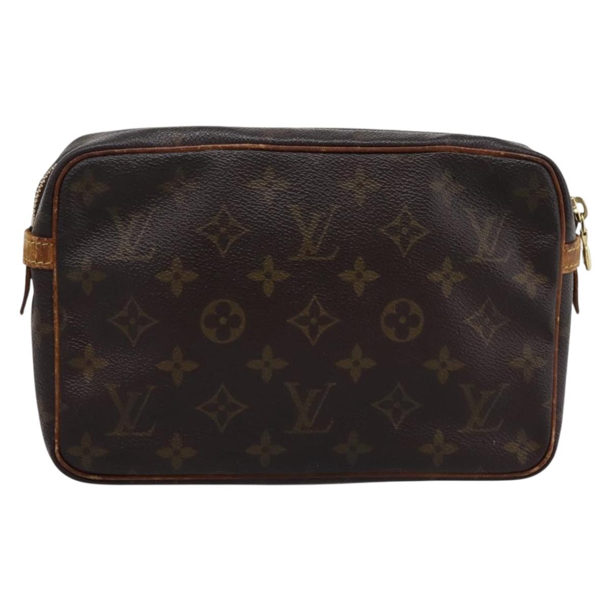 LOUIS VUITTON Monogram Compiegne 23 Clutch Bag M51847 LV Auth 204446