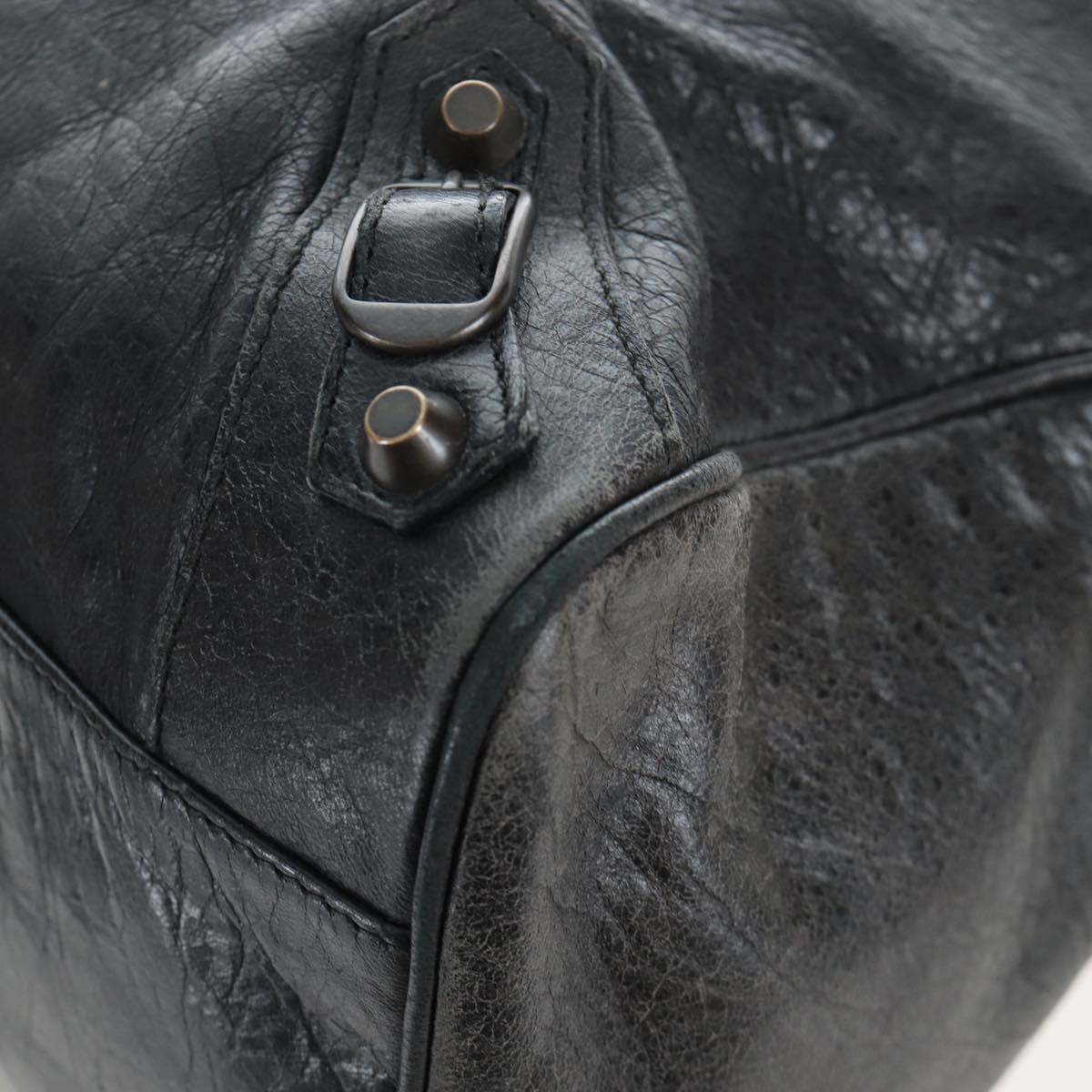BALENCIAGA Classic City Hand Bag Leather 2way Black 235216 Auth 204449A