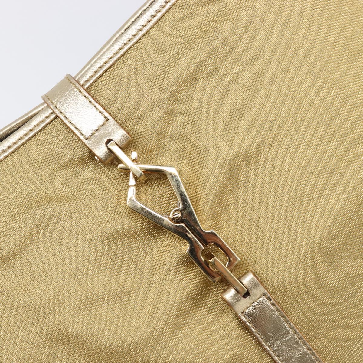 GUCCI Bamboo Kandinsky Shoulder Bag Canvas Gold 001 4060 Auth 204453A