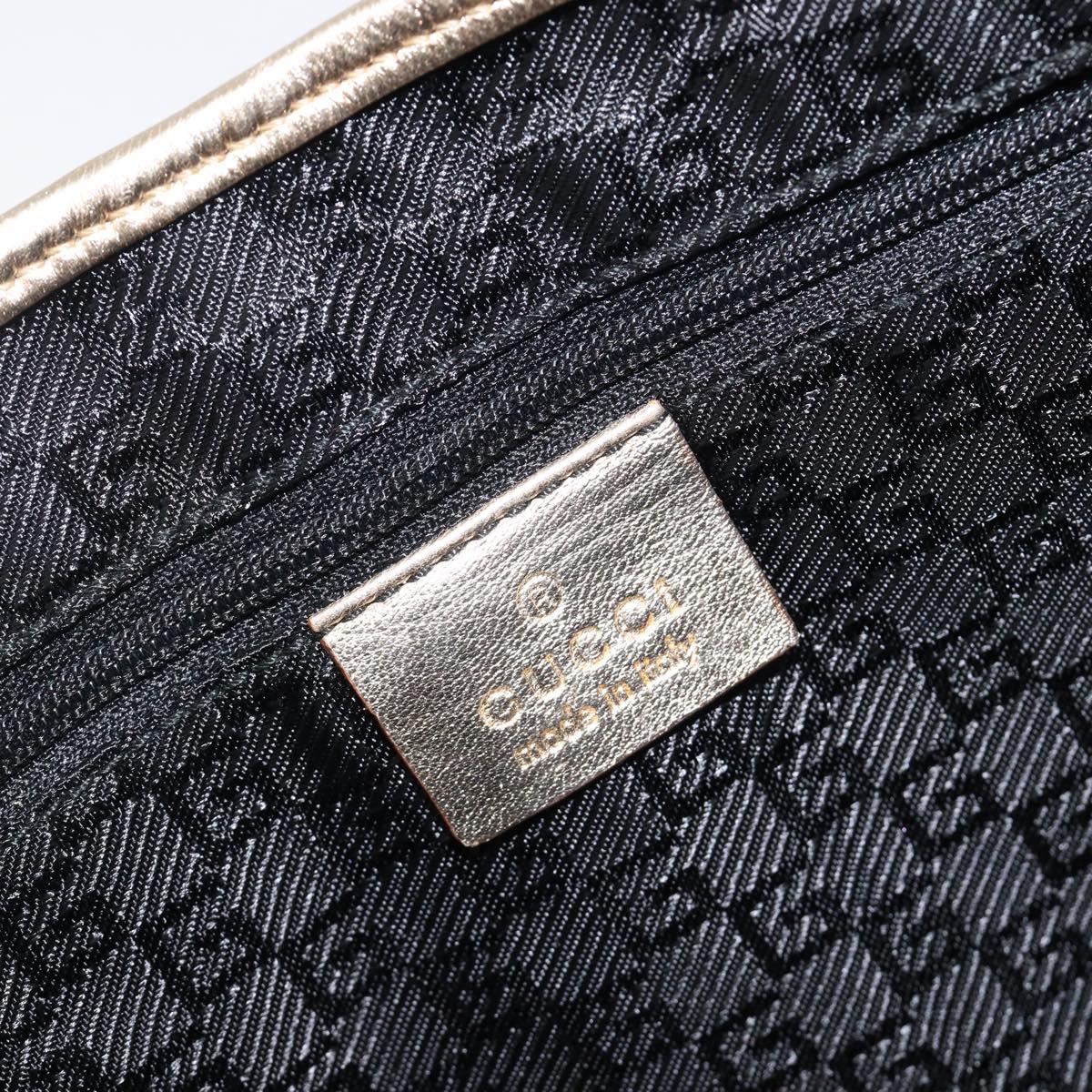 GUCCI Bamboo Kandinsky Shoulder Bag Canvas Gold 001 4060 Auth 204453A