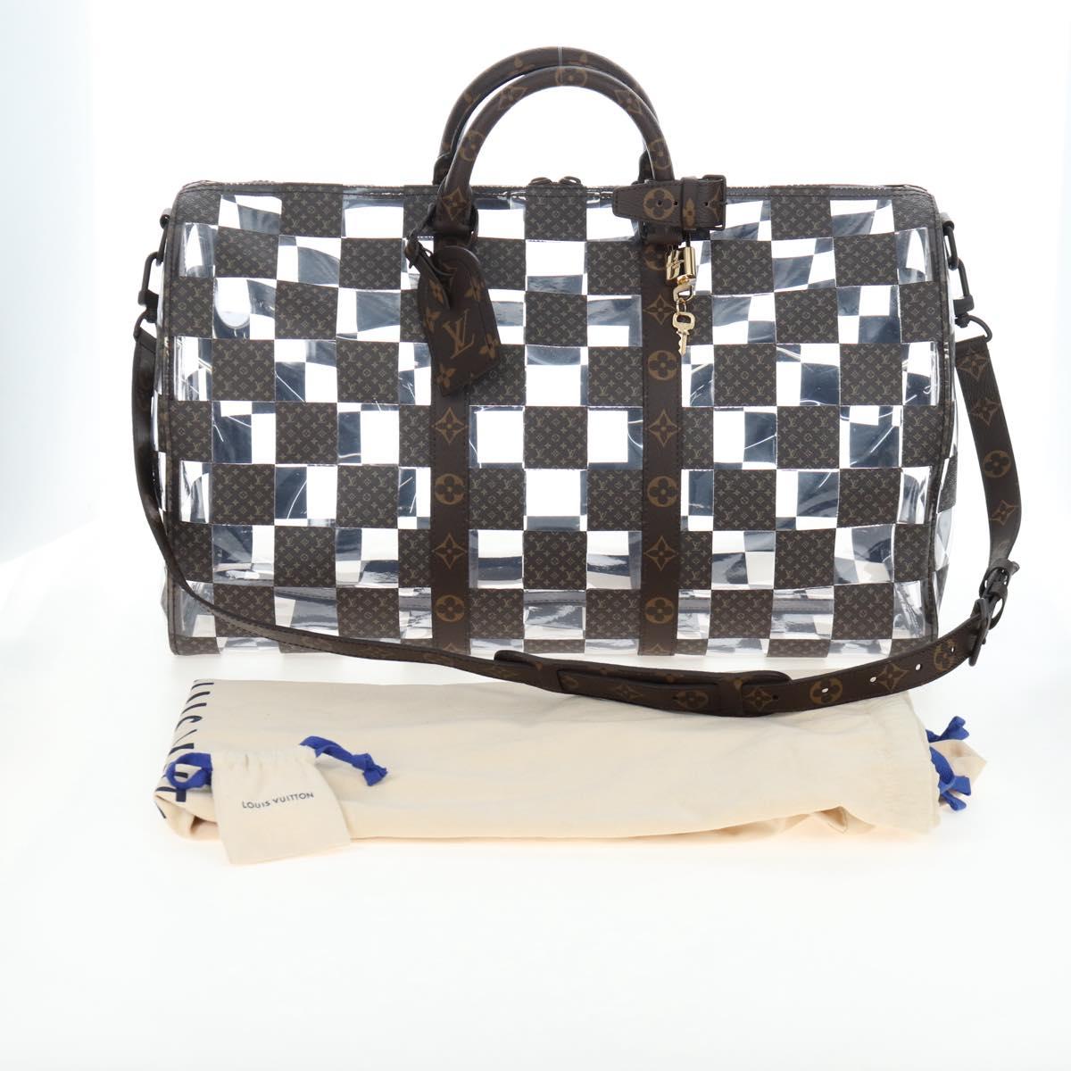 LOUIS VUITTON Monogram Chess Keepall Bandouliere 50 Bag M20864 LV Auth 204498SM