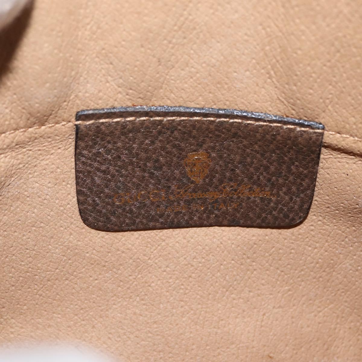 GUCCI GG Supreme Shoulder Bag PVC Beige Gold 904 02 020 Auth 204514