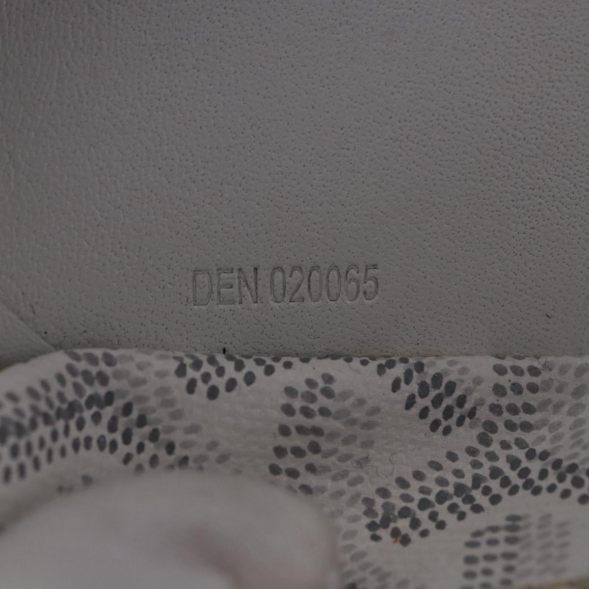 GOYARD Herringbone Saint Louis PM Tote Bag PVC Leather White Auth 204570