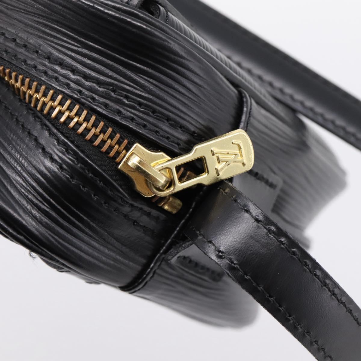 LOUIS VUITTON Epi Jeune Fille MM Shoulder Bag Black M52152 LV Auth 204584A