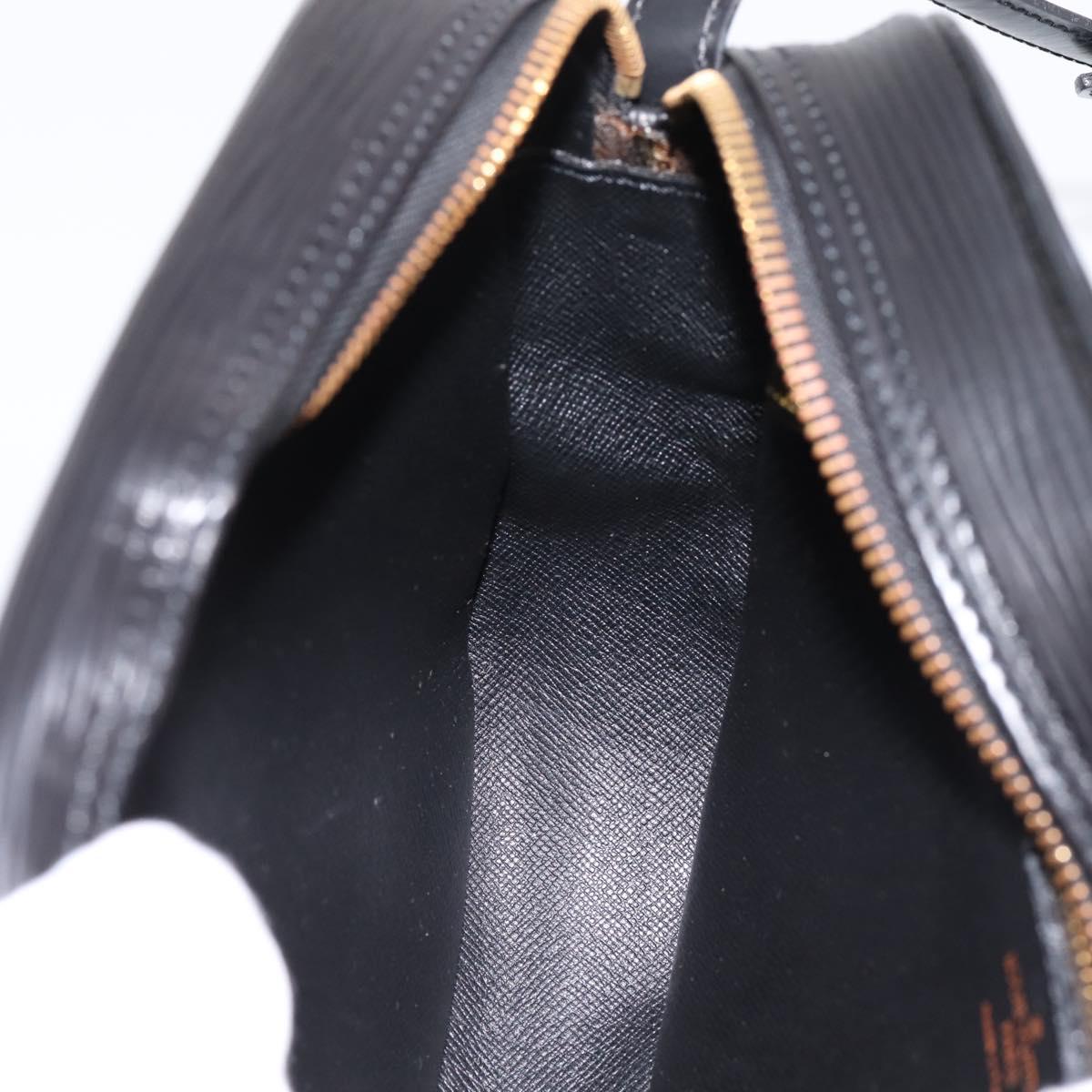 LOUIS VUITTON Epi Jeune Fille MM Shoulder Bag Black M52152 LV Auth 204584A