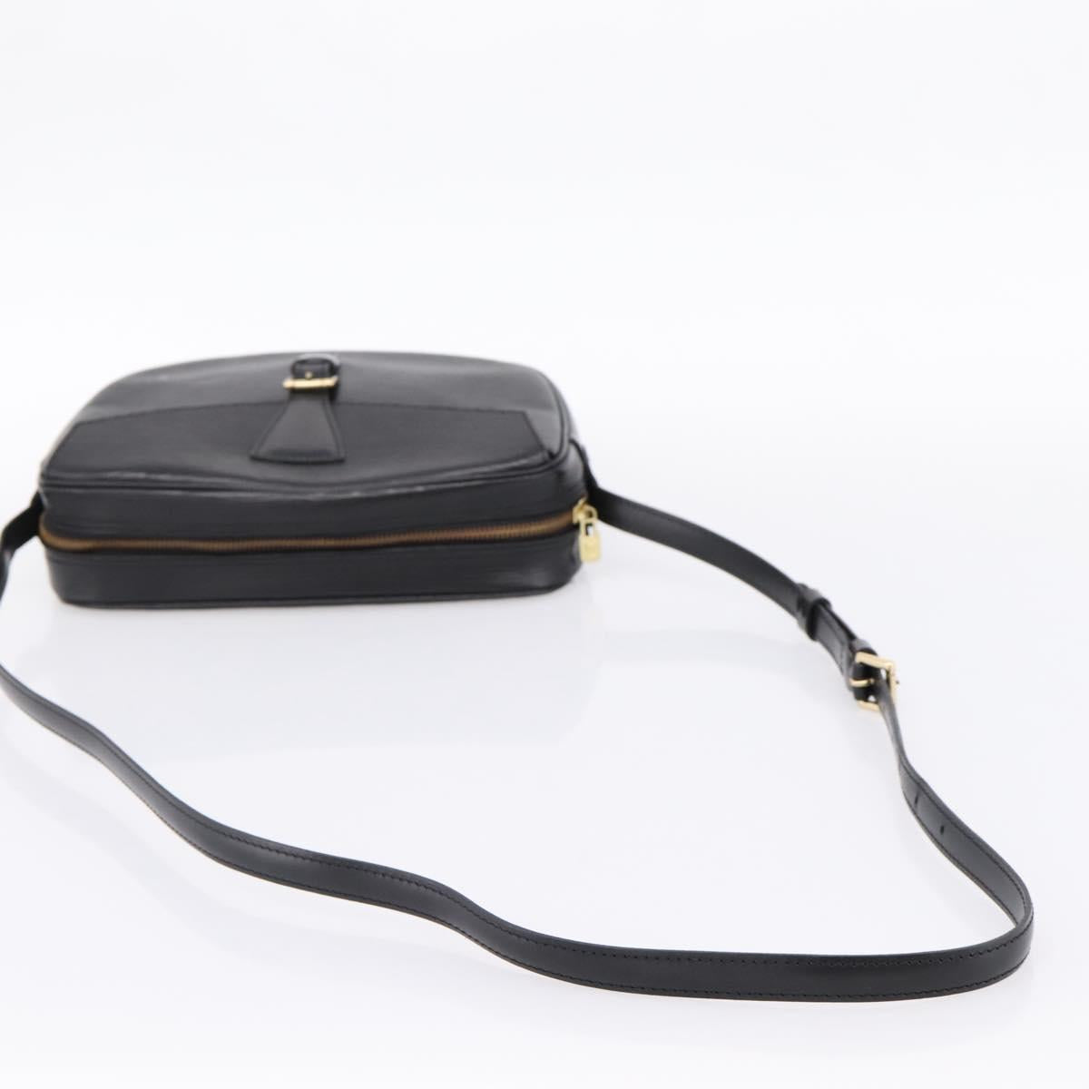 LOUIS VUITTON Epi Jeune Fille MM Shoulder Bag Black M52152 LV Auth 204584A