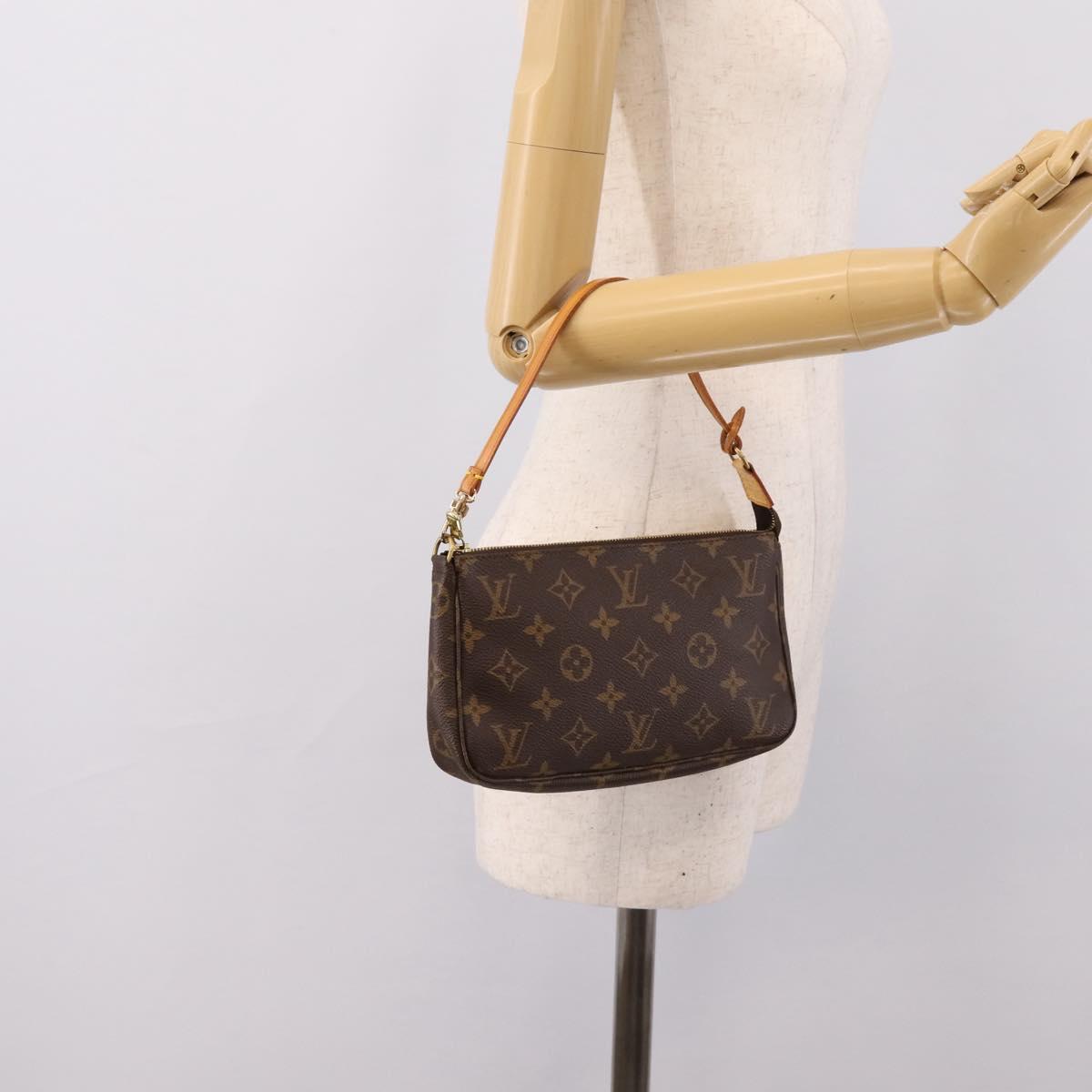 LOUIS VUITTON Monogram Pochette Accessoires Pouch M51980 LV Auth 204585V