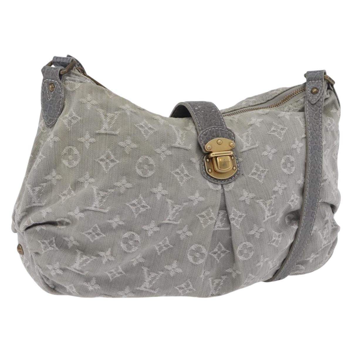 LOUIS VUITTON Monogram Denim Slytree Shoulder Bag Gris M45834 LV Auth 204591V