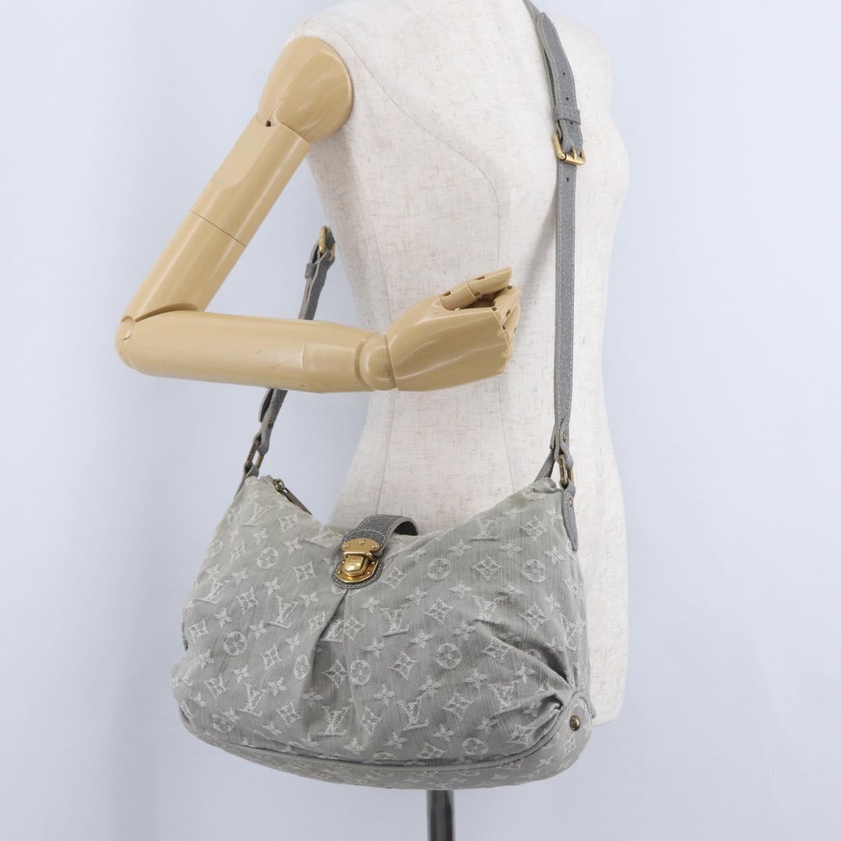 LOUIS VUITTON Monogram Denim Slytree Shoulder Bag Gris M45834 LV Auth 204591V