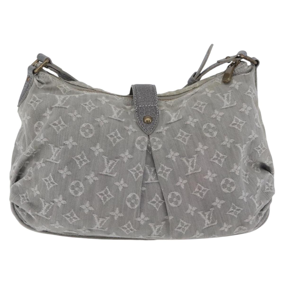 LOUIS VUITTON Monogram Denim Slytree Shoulder Bag Gris M45834 LV Auth 204591V