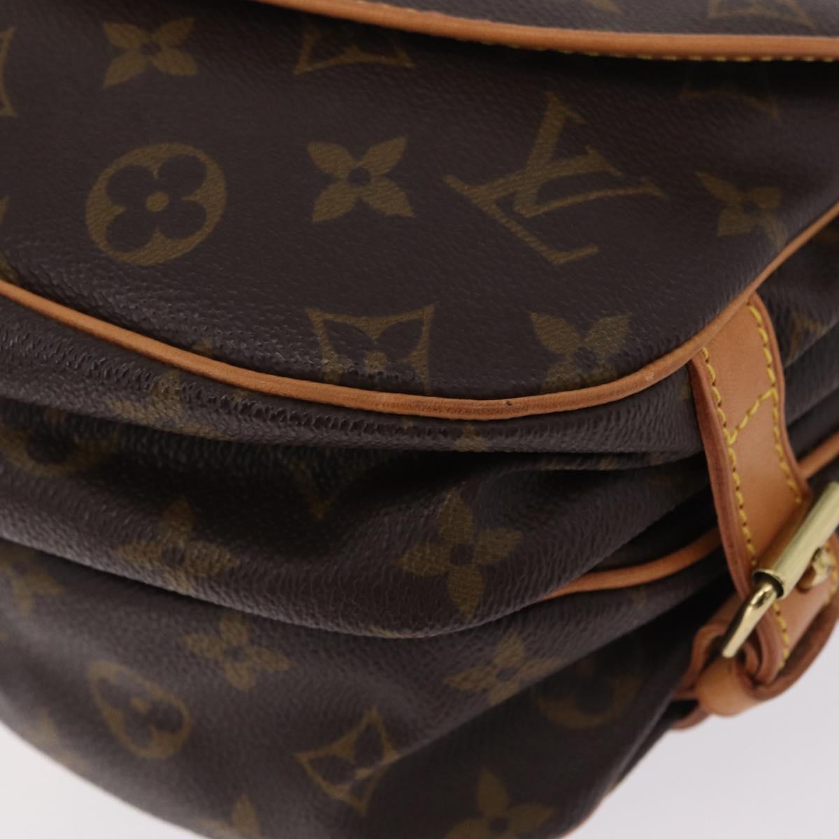 LOUIS VUITTON Monogram Saumur 30 Shoulder Bag M42256 LV Auth 204593A