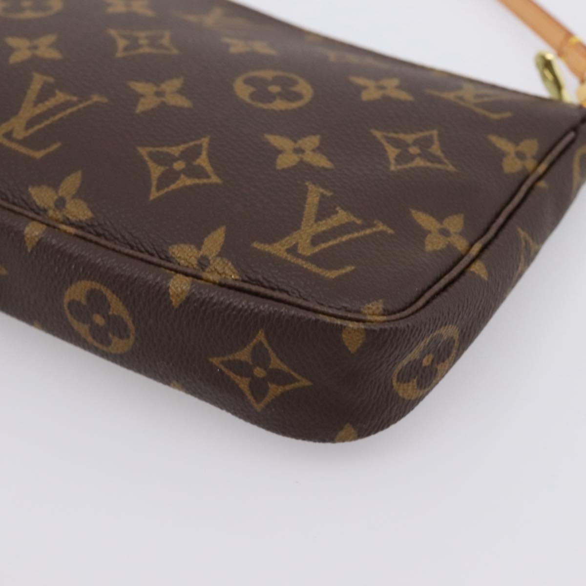 LOUIS VUITTON Monogram Pochette Accessoires Pouch M51980 LV Auth 204601V