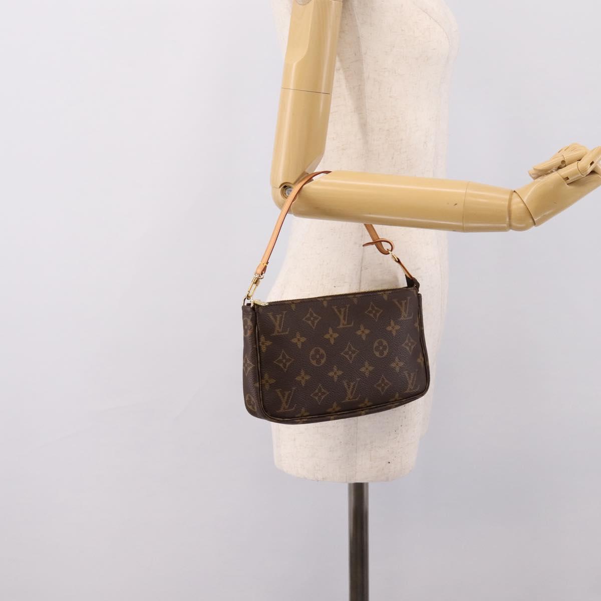 LOUIS VUITTON Monogram Pochette Accessoires Pouch M51980 LV Auth 204601V