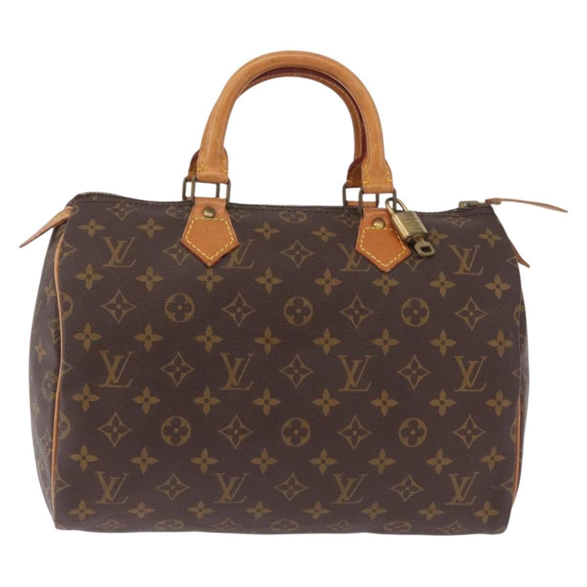 LOUIS VUITTON Monogram Speedy 30 Hand Bag M41526 LV Auth 204611V