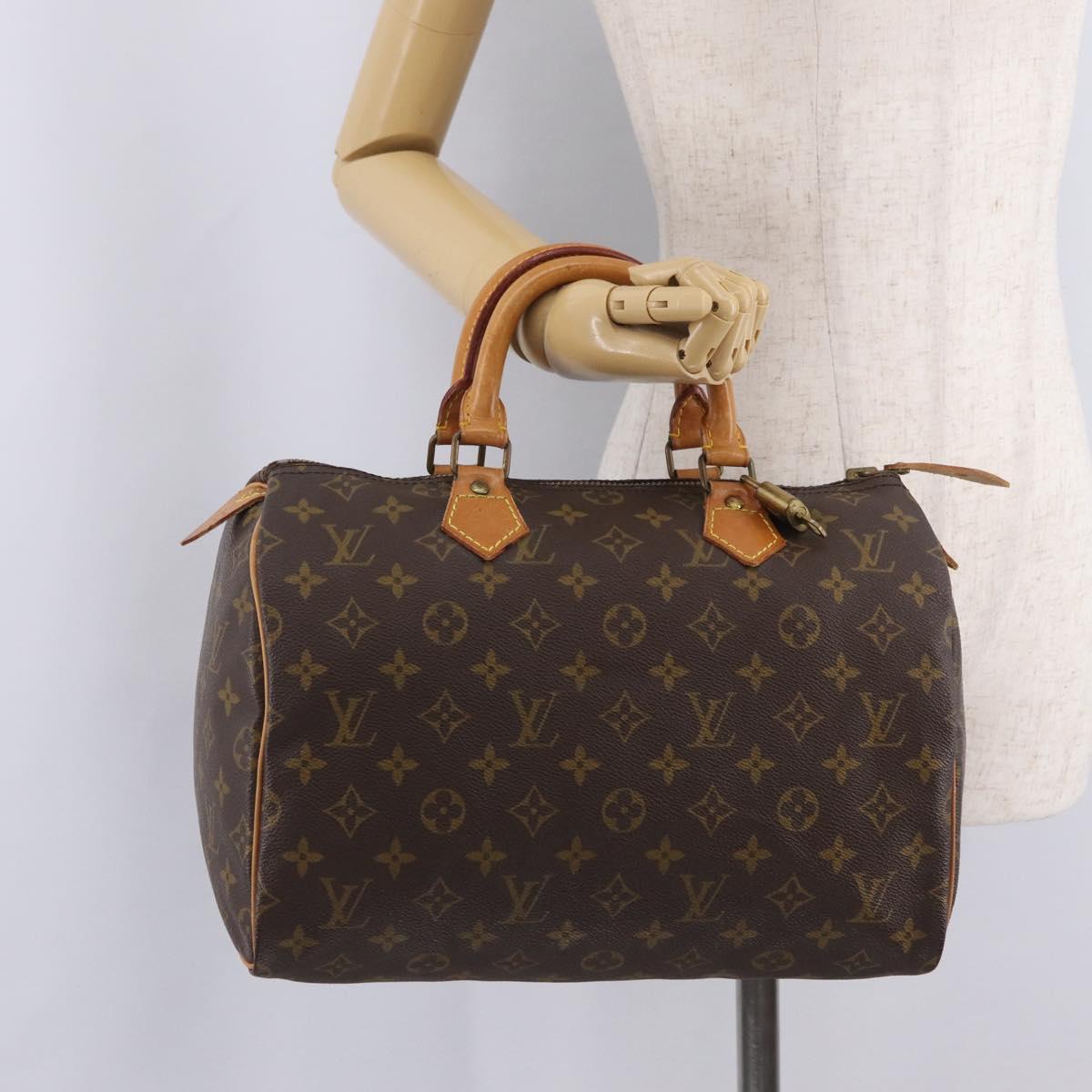 LOUIS VUITTON Monogram Speedy 30 Hand Bag M41526 LV Auth 204611V