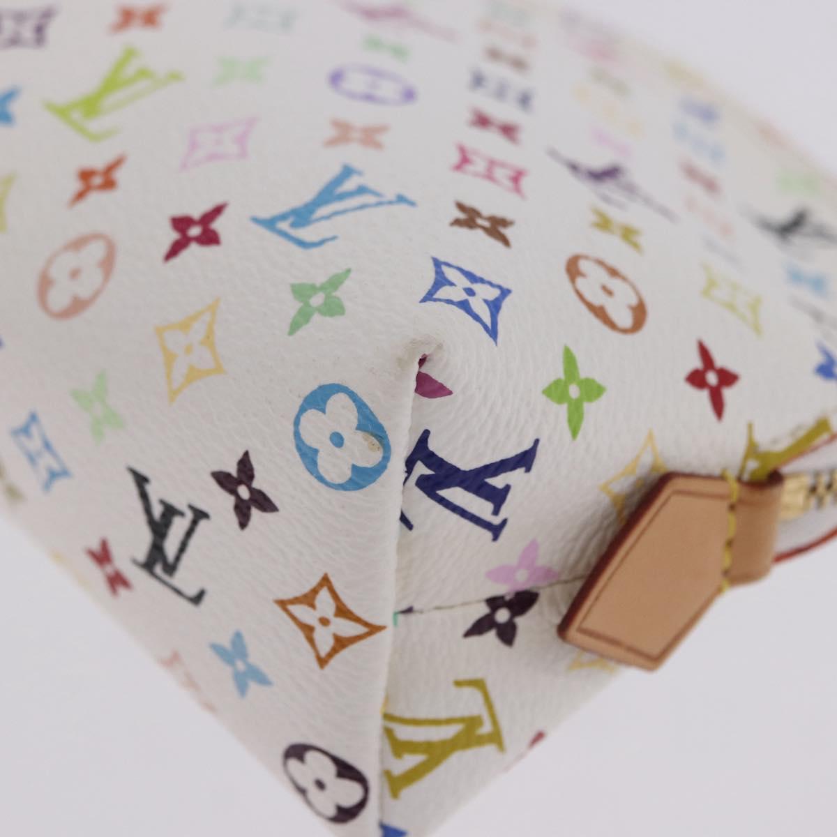 LOUIS VUITTON Monogram Multicolor Pochette Cosmetic Pouch M47354 LV Auth 204614V