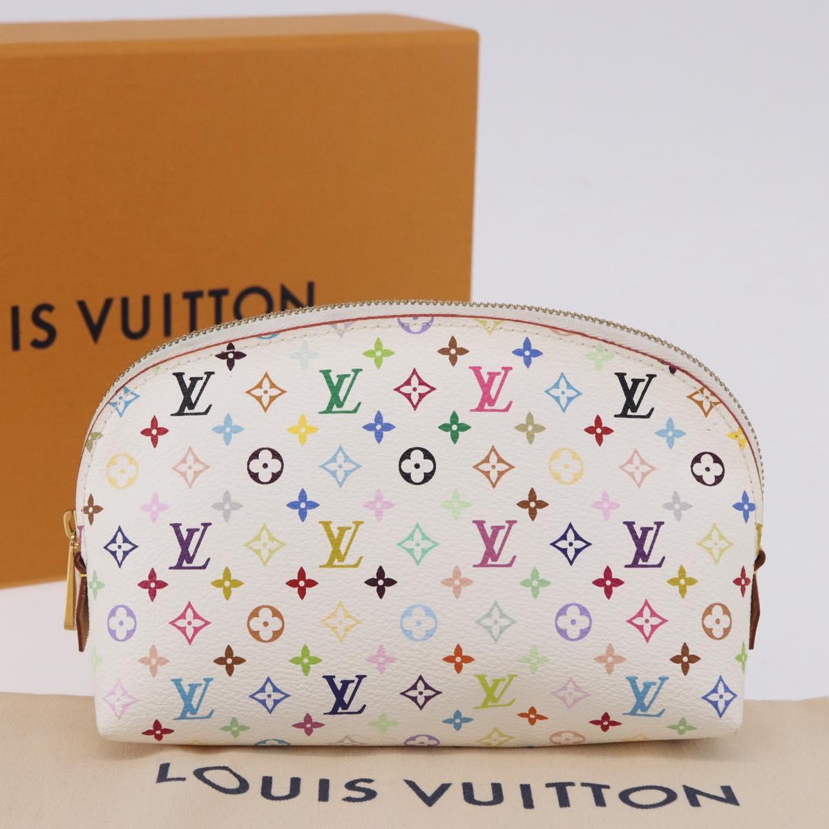 LOUIS VUITTON Monogram Multicolor Pochette Cosmetic Pouch M47354 LV Auth 204614V