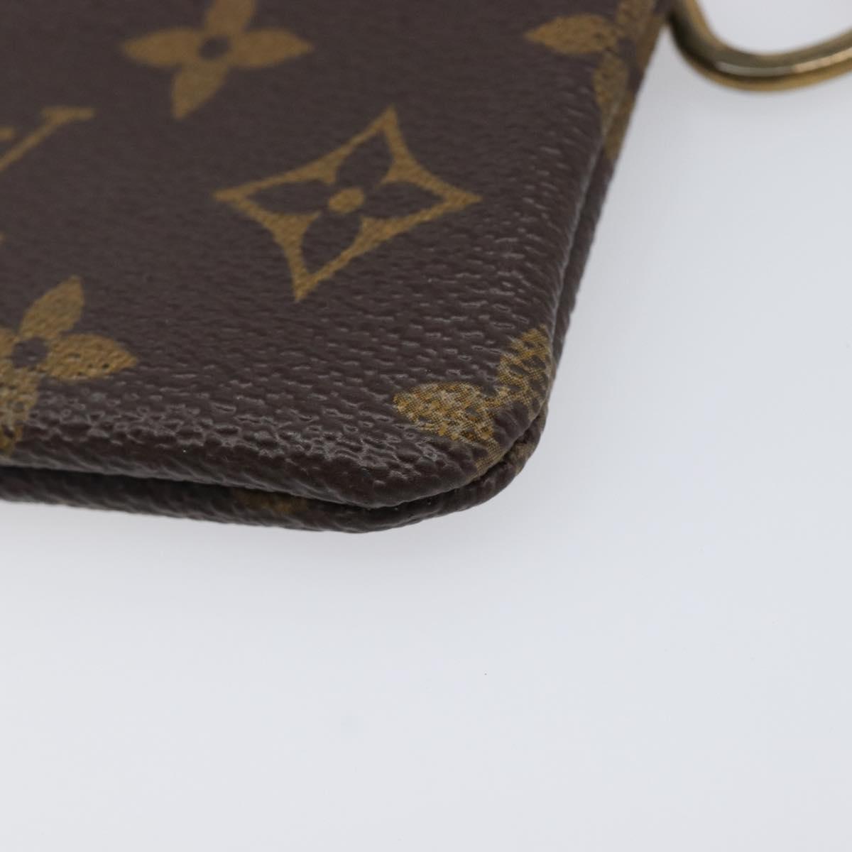 LOUIS VUITTON Monogram Pochette Cles Coin Purse M62650 LV Auth 204619